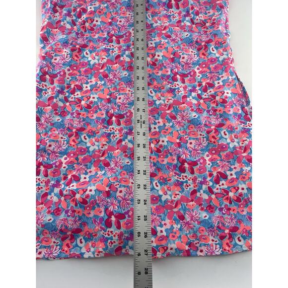 Lilly Pulitzer Linwood Ruffle Pink and Blue Print Romper Size 8 Lined New - Picture 7 of 11